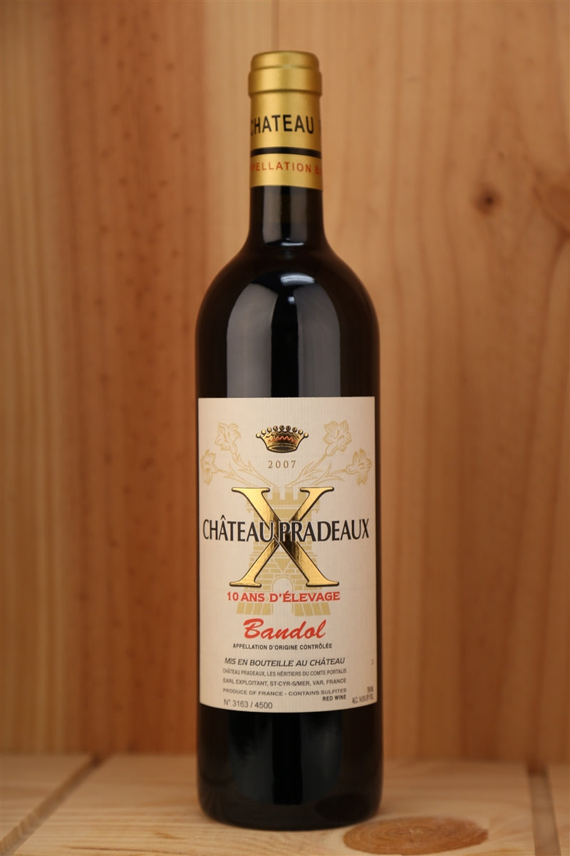 2007 Chateau Pradeaux. Bandol Rouge "X 10 Ans d'Elevage" 2007 750ml
