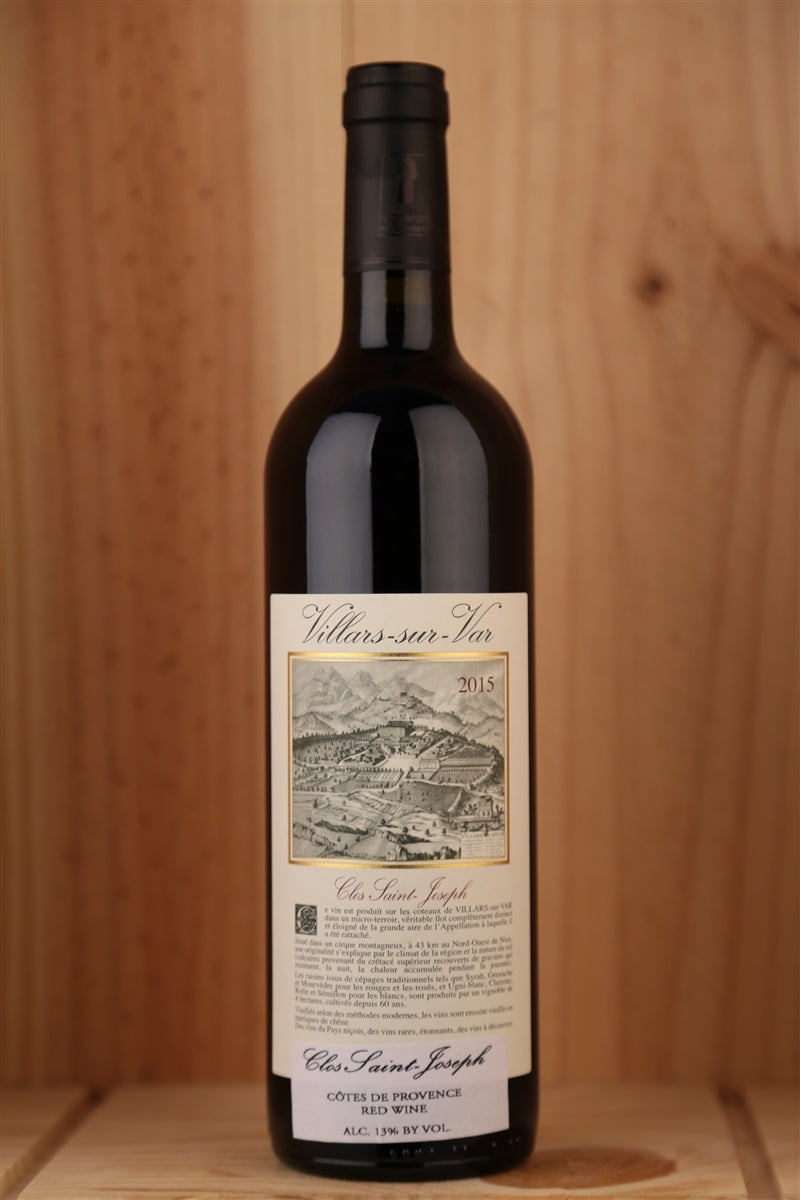 2015 Clos Saint-Joseph Cotes de Provence Villars-sur-Var Rouge, 750ml