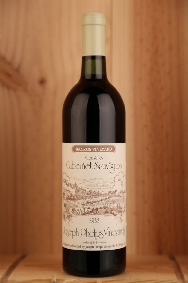 1988 Joseph Phelps Vineyards Backus Vineyard Cabernet Sauvignon, 750ml