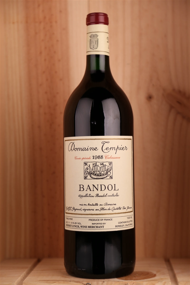 1988 Domaine Tempier Bandol Rouge Cuvee Cabassaou Magnum, 1.5L