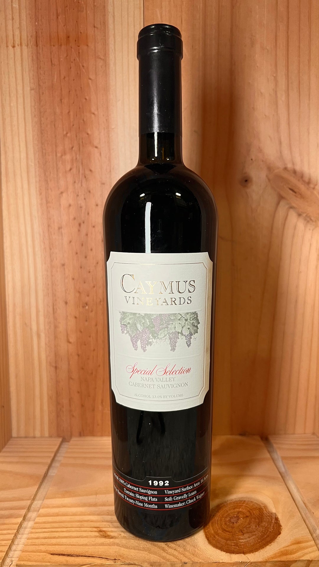 1992 Caymus Vineyards Special Selection Napa Valley Cabernet Sauvignon, 750ml