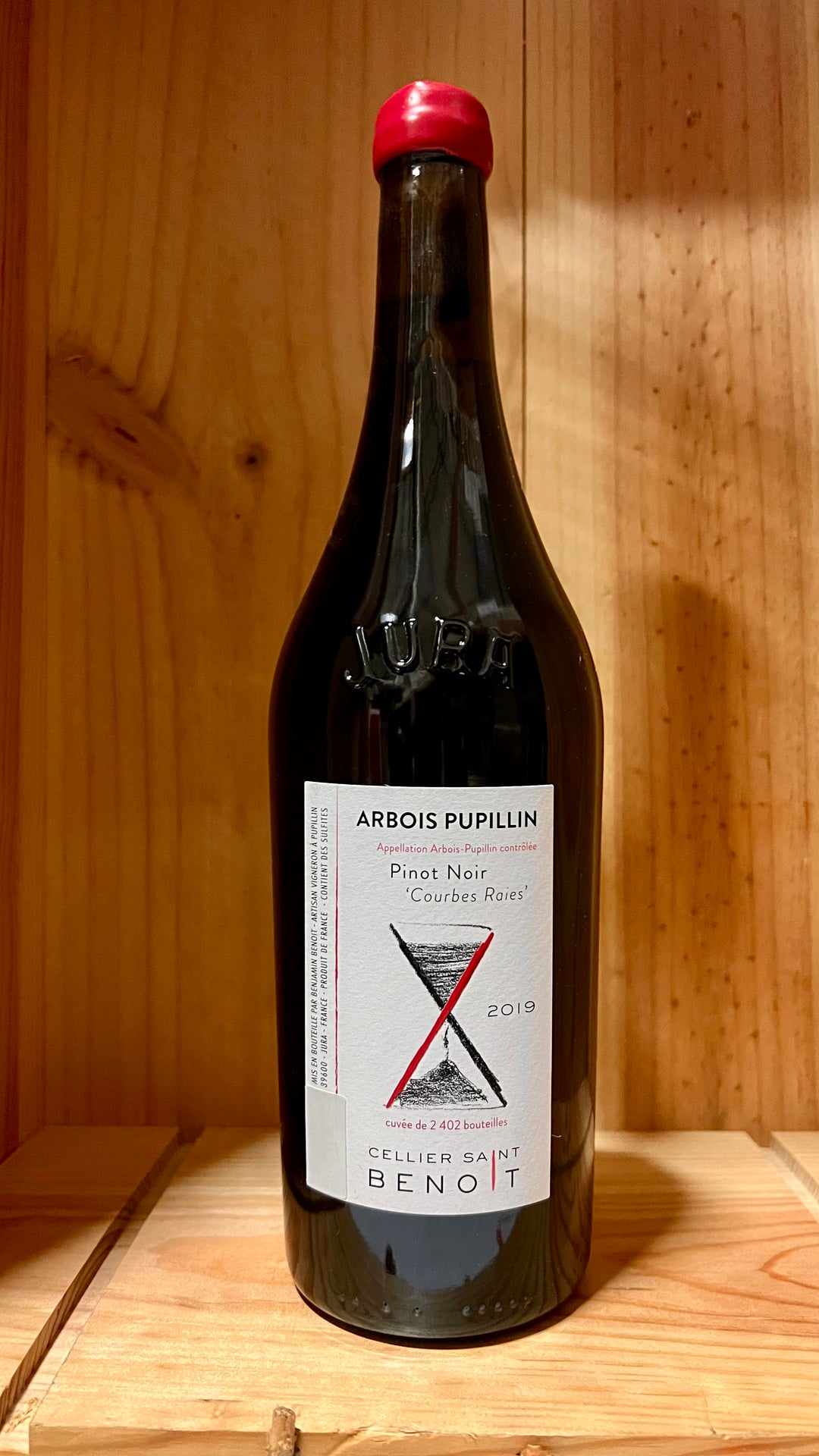 2019 Cellier Saint Benoit Arbois Pupillin Pinot Noir Courbes Raies, 750Ml