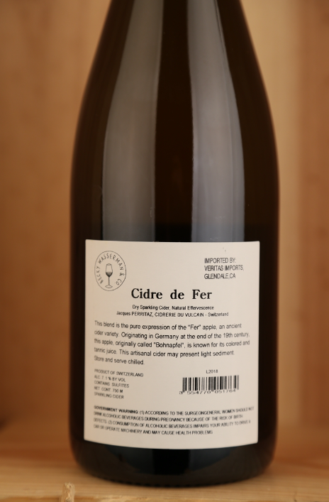 Cidrerie du Vulcain Cidre de Fer Sec, 750ml