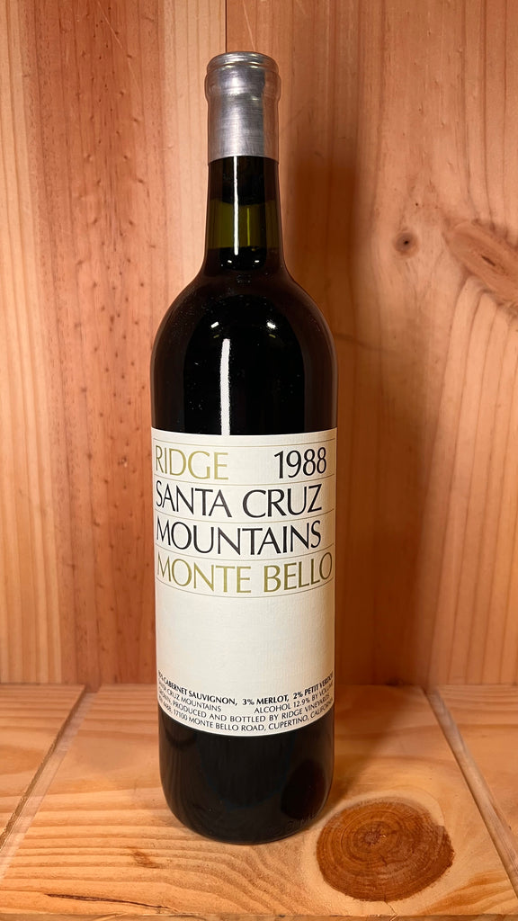 1988 Ridge Monte Bello, 750ml – Golden 8 Wines
