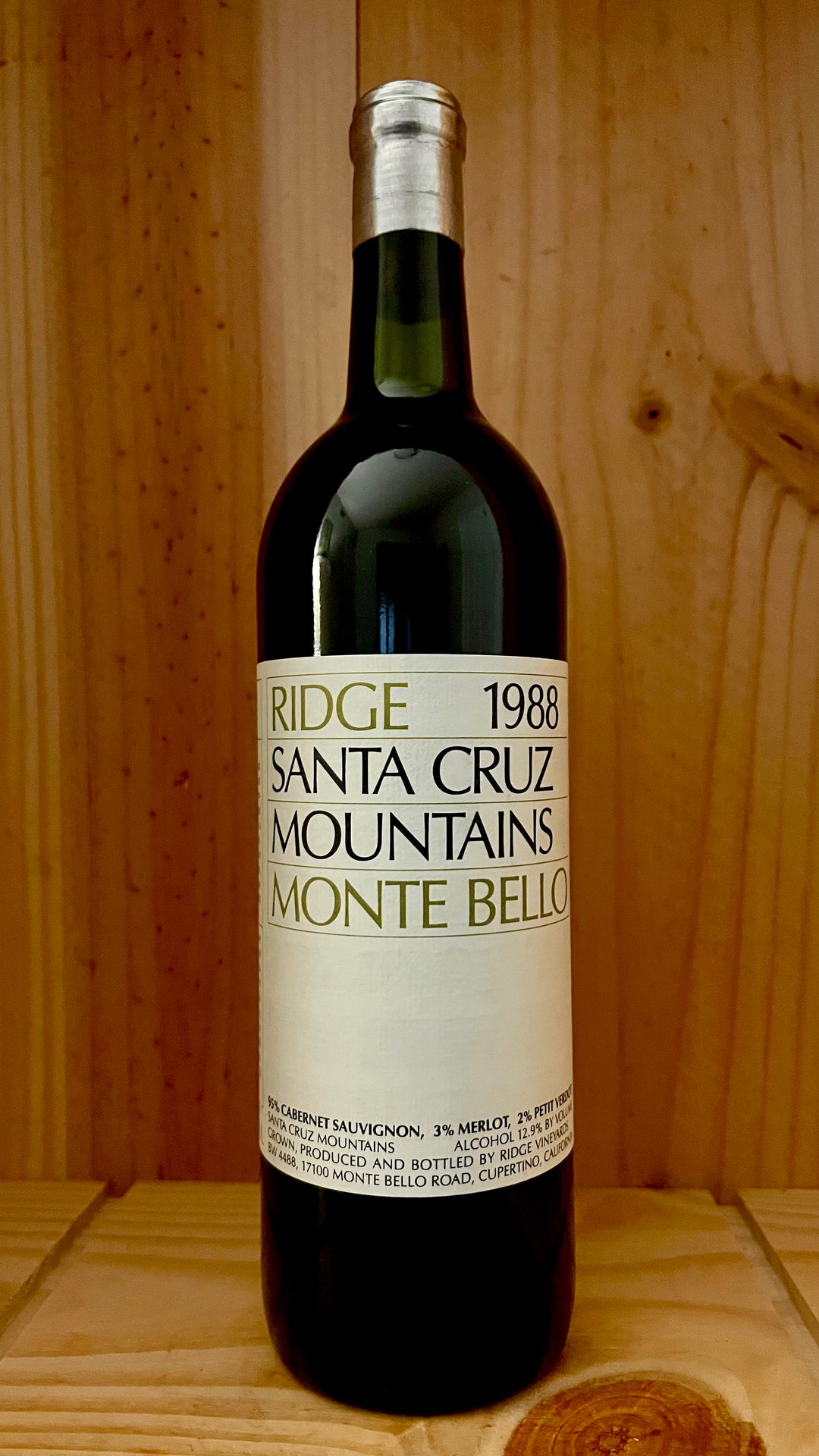 1988 Ridge Monte Bello, 750ml